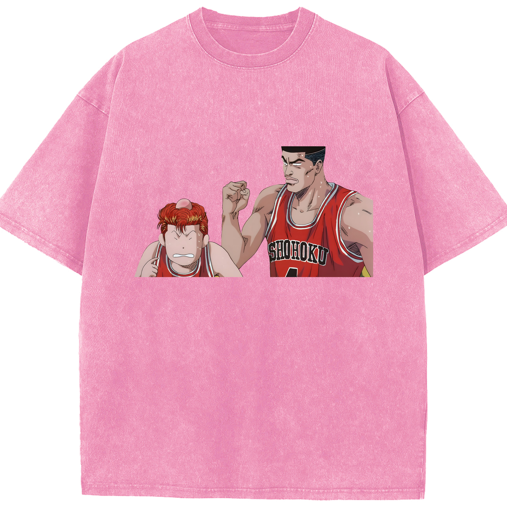 （画像用） SLAM DUNK／スラムダンク 綿100% ヴィンテージ風 半袖Tシャツ（フロントプリント）